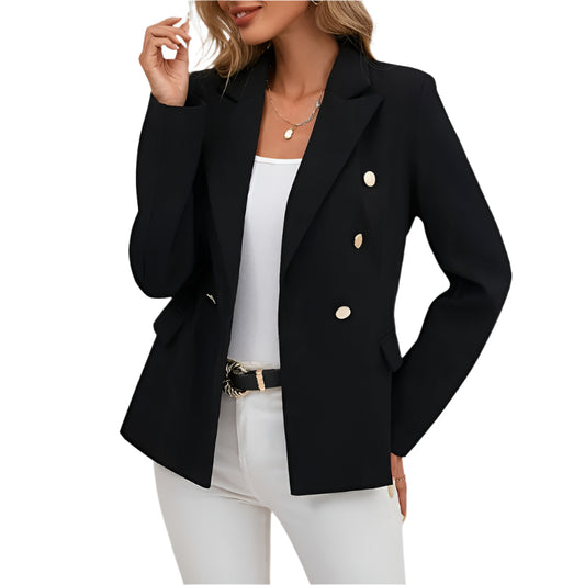 Elegant Double-Breasted Blazer for Women