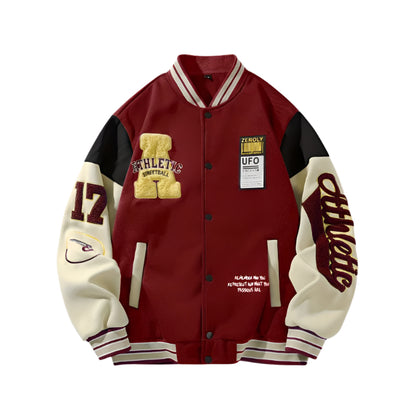 Men's Embroidered Varsity Jacket