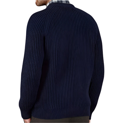 Men's Knitted Crew Neck Pullover Sweater