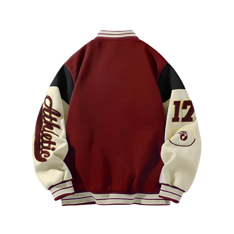 Men's Embroidered Varsity Jacket