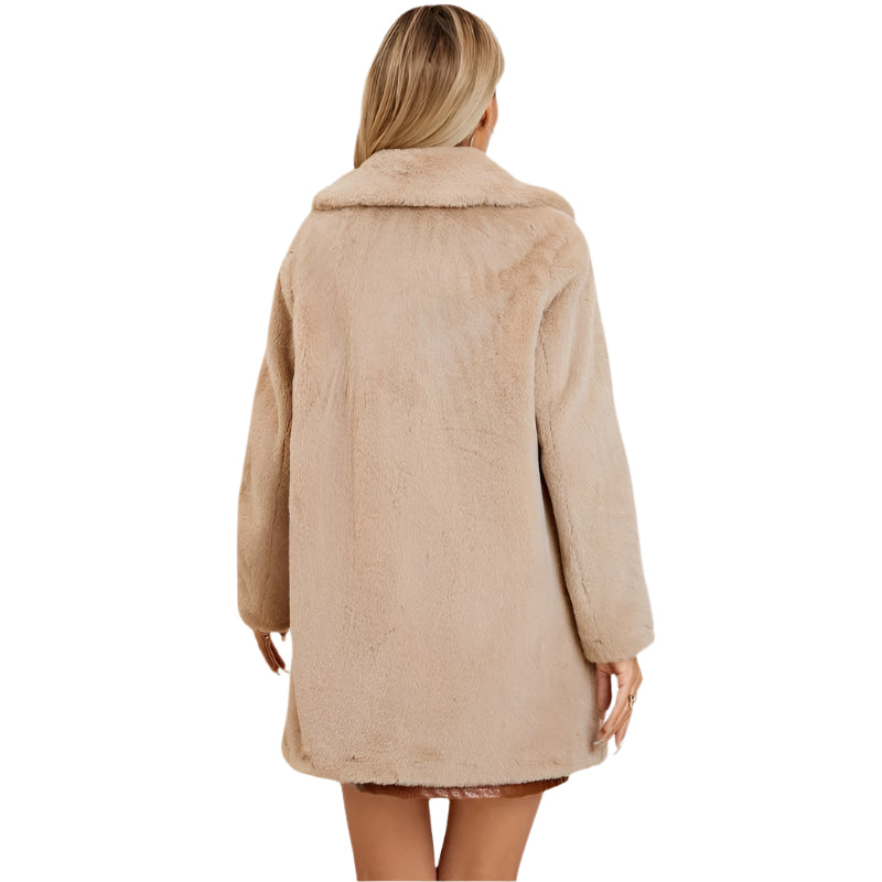 Women's Open-Front Fuzzy Jacket