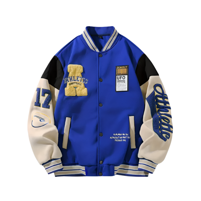 Men's Embroidered Varsity Jacket