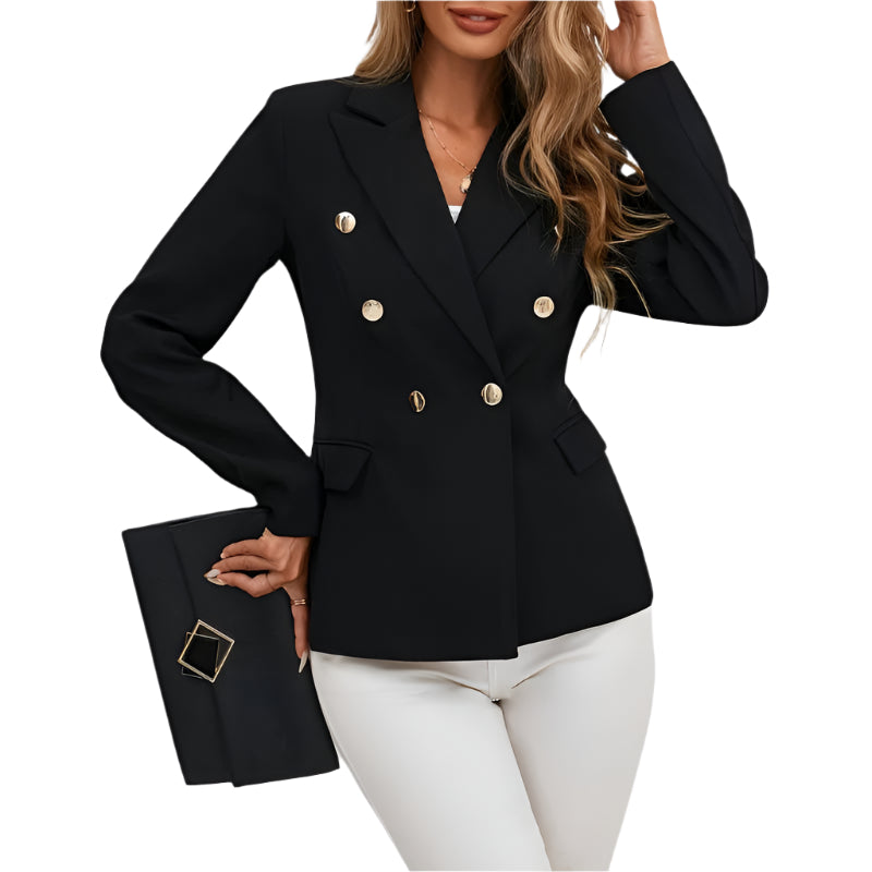 Elegant Double-Breasted Blazer for Women